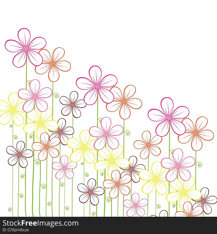 abstract floral background with place for your text. abstract floral background with place for your text