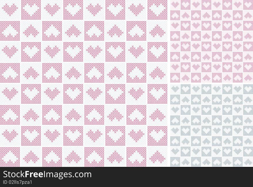 Vector valentine background with heart