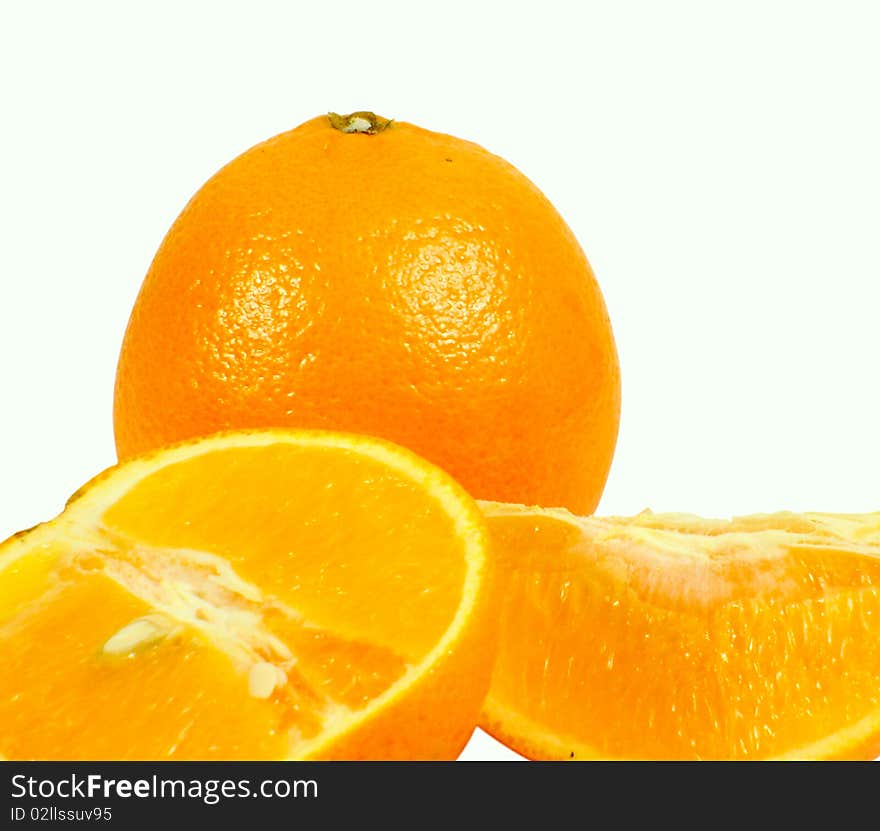 Orange and orange segments