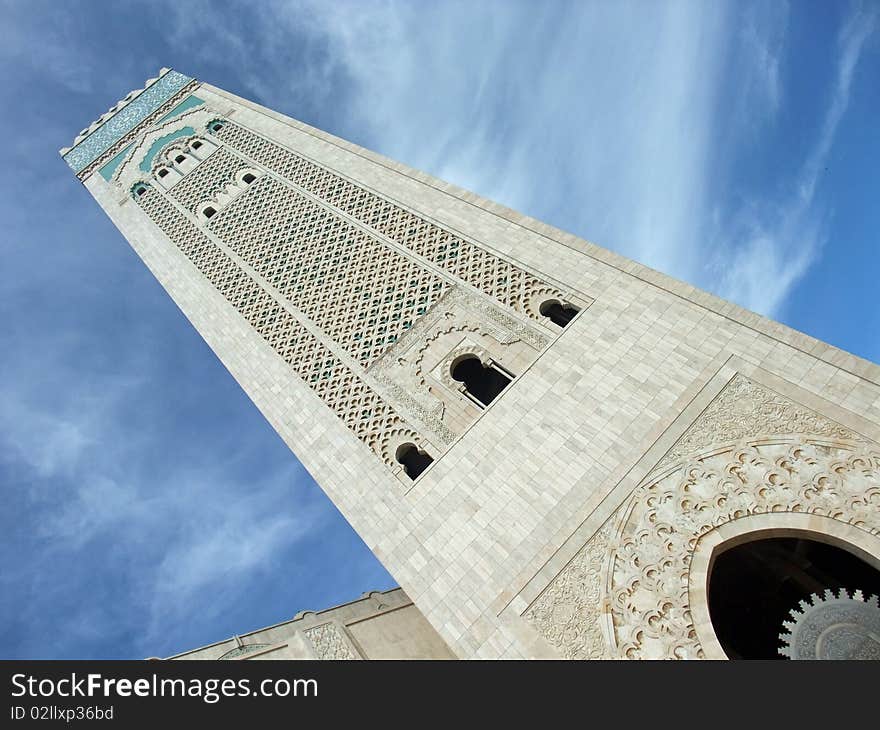 Casablanca Hassan II Mosque Minaret