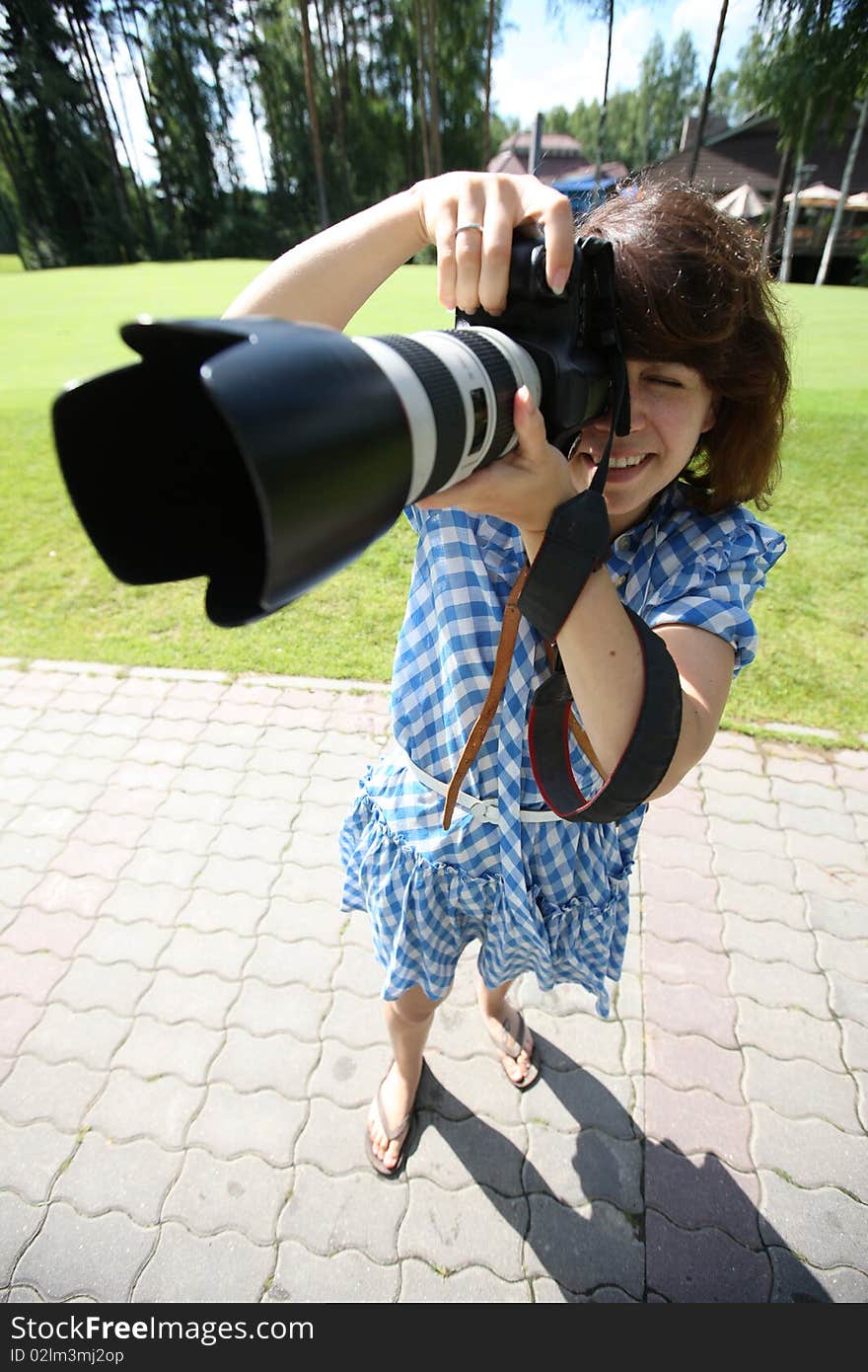 Girl with camera