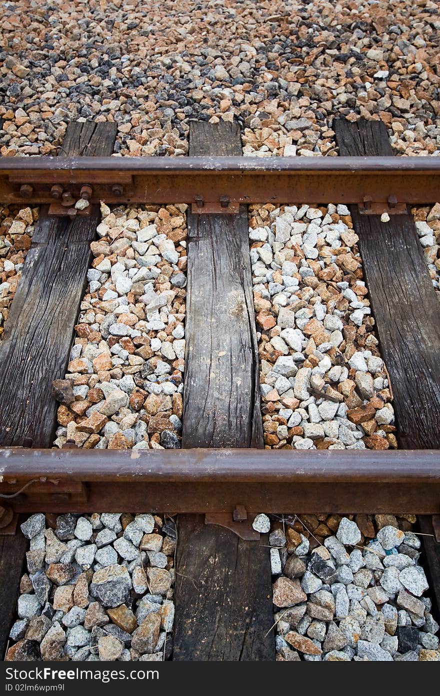 The railway shunt  for transport raw material at Rayong Thailand