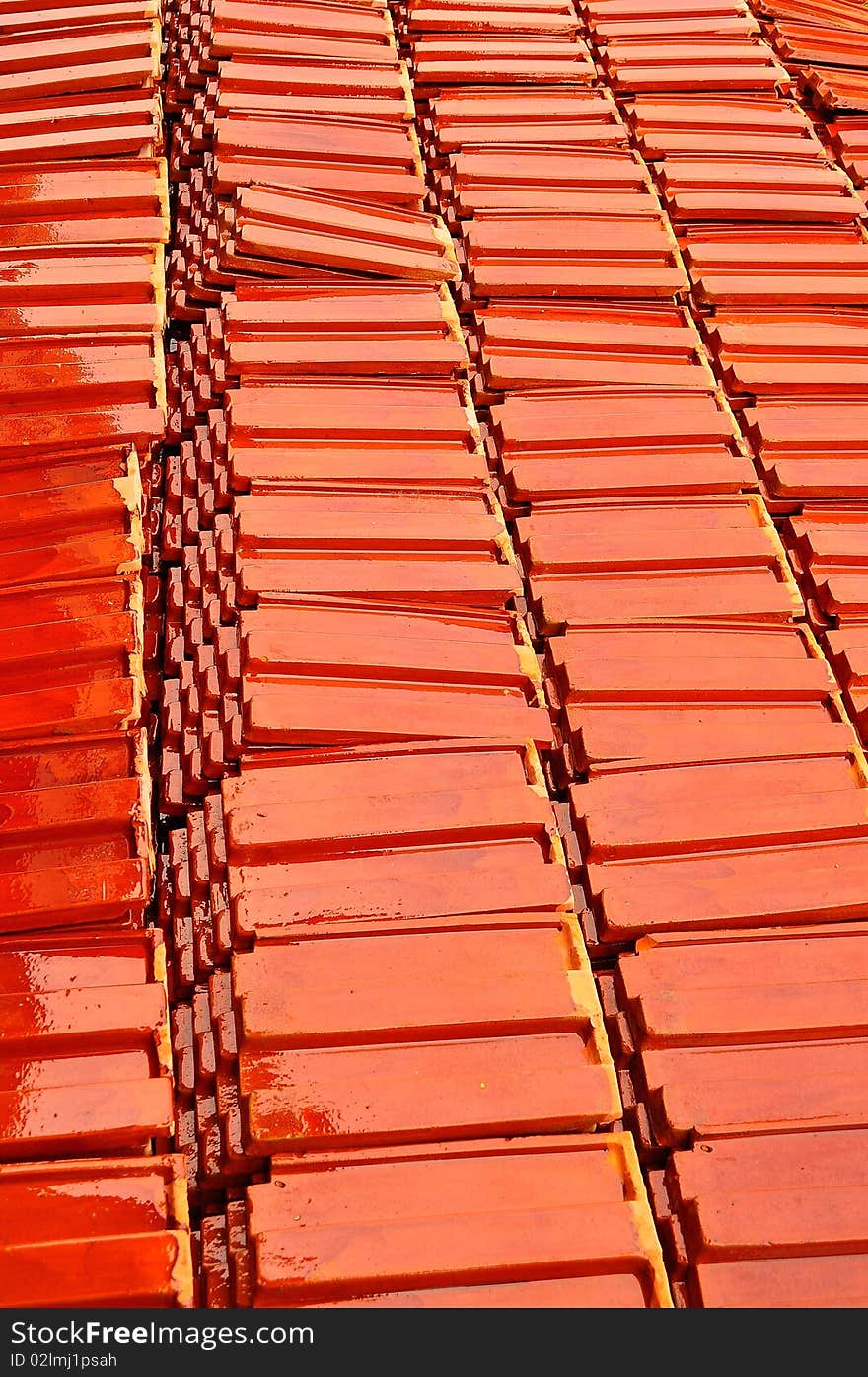 Red roof tile