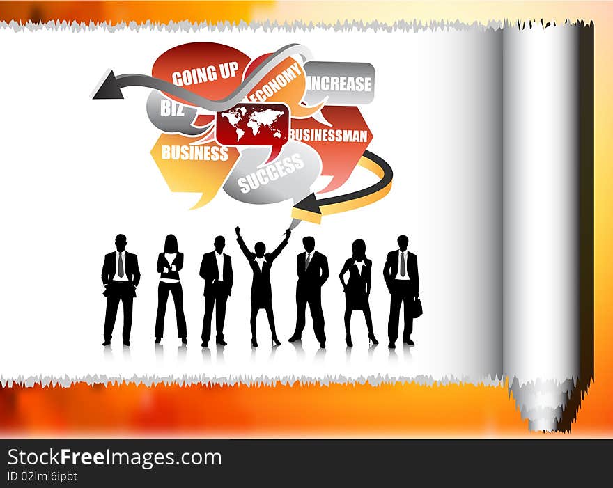 Illustration of business team.Very useful business concept. Illustration of business team.Very useful business concept