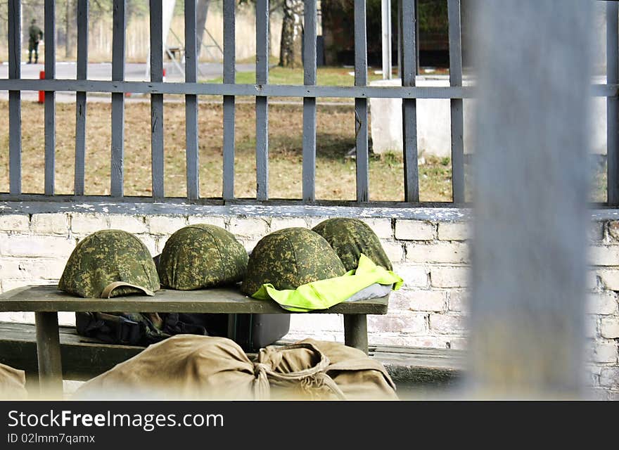 The Combined Military Helmets.