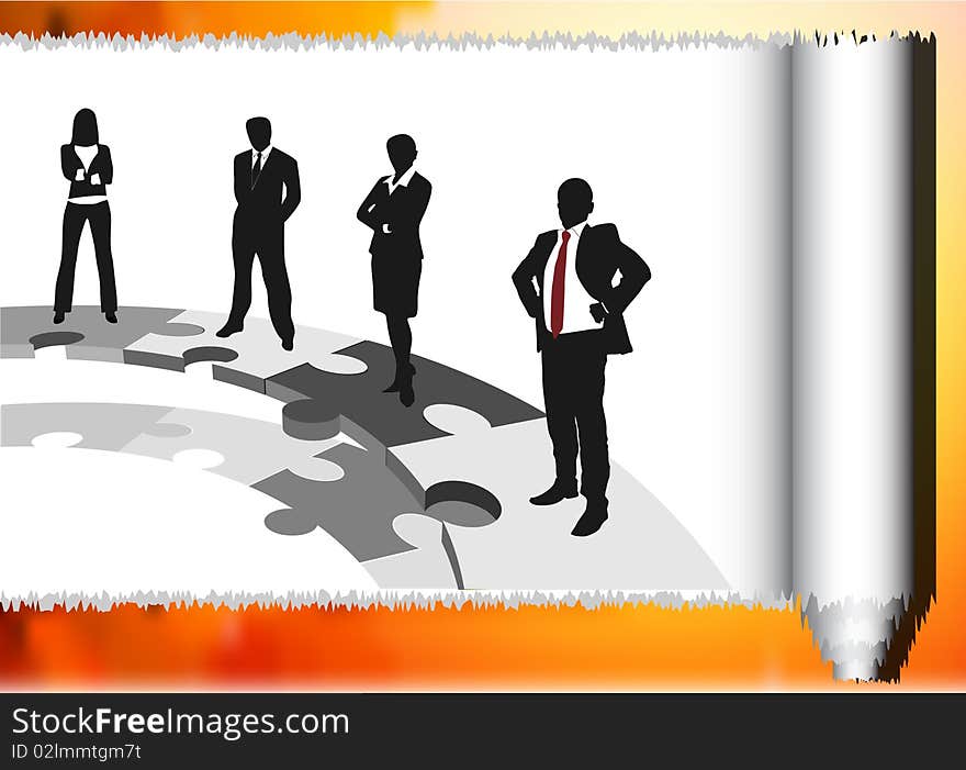 Illustration of business team.Very useful business concept. Illustration of business team.Very useful business concept