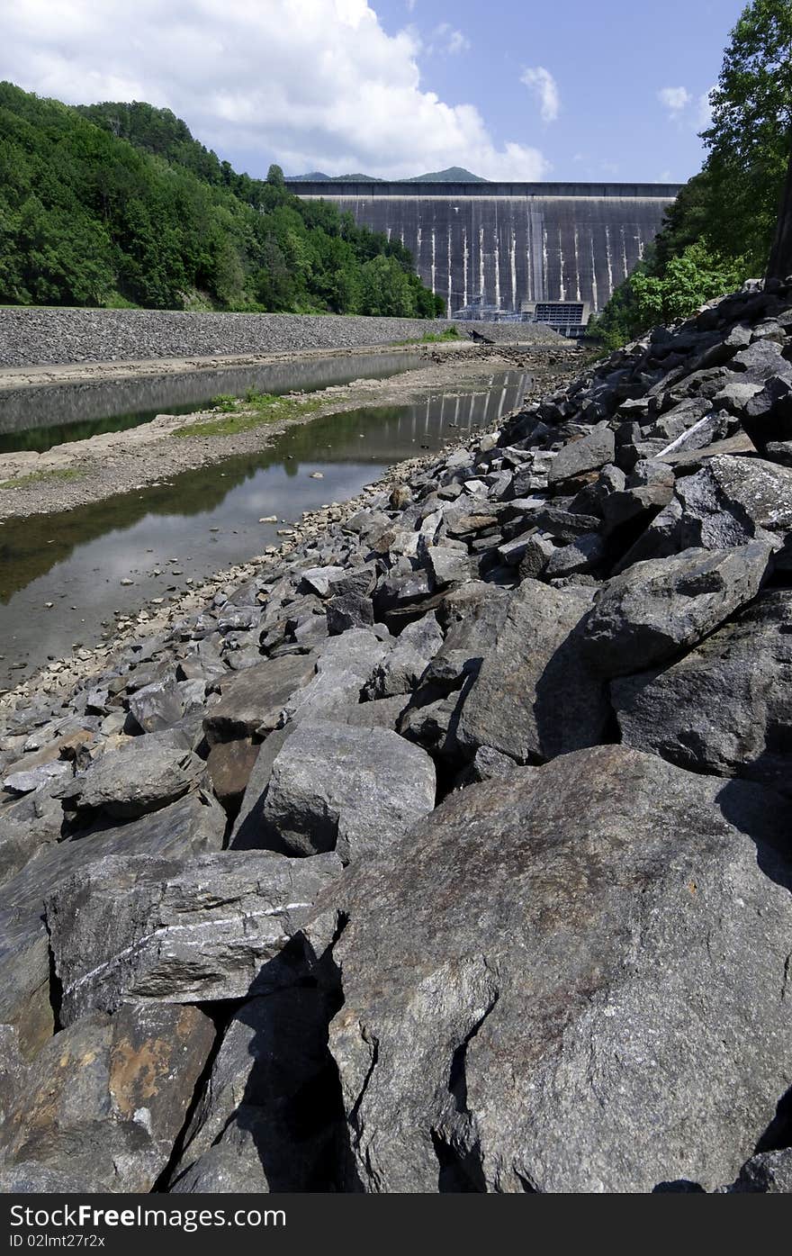 Fontana Dam - on the Little Tennesse River in North Carolina