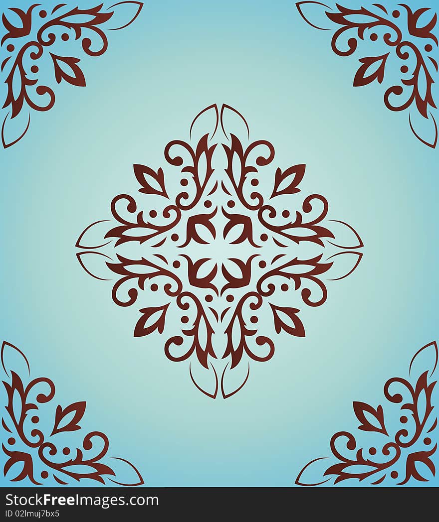 Abstract colour background with the image of a classical pattern, seamless. Abstract colour background with the image of a classical pattern, seamless