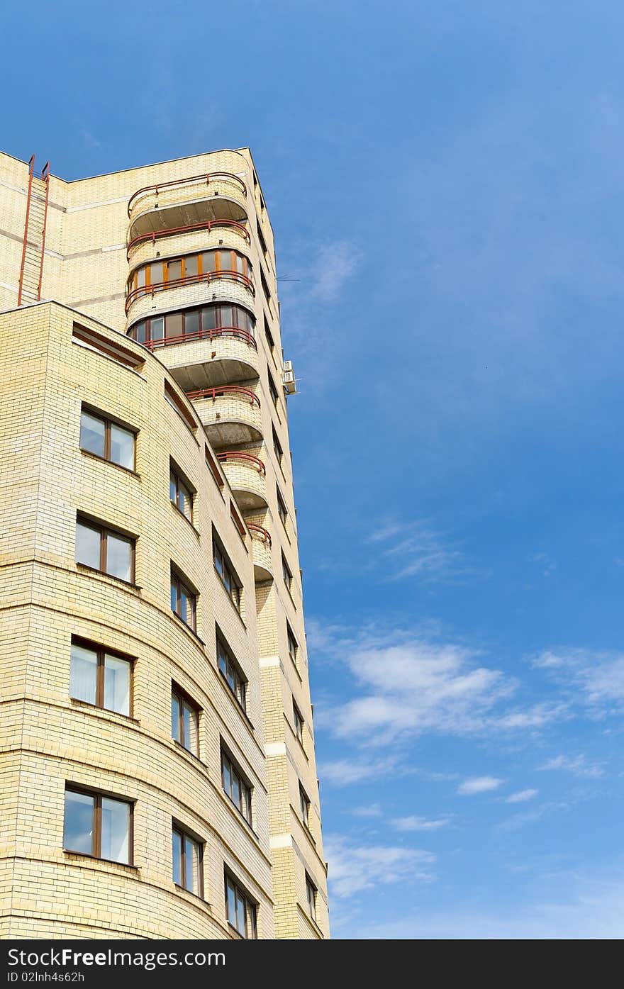 This photo shows a house on the skyline