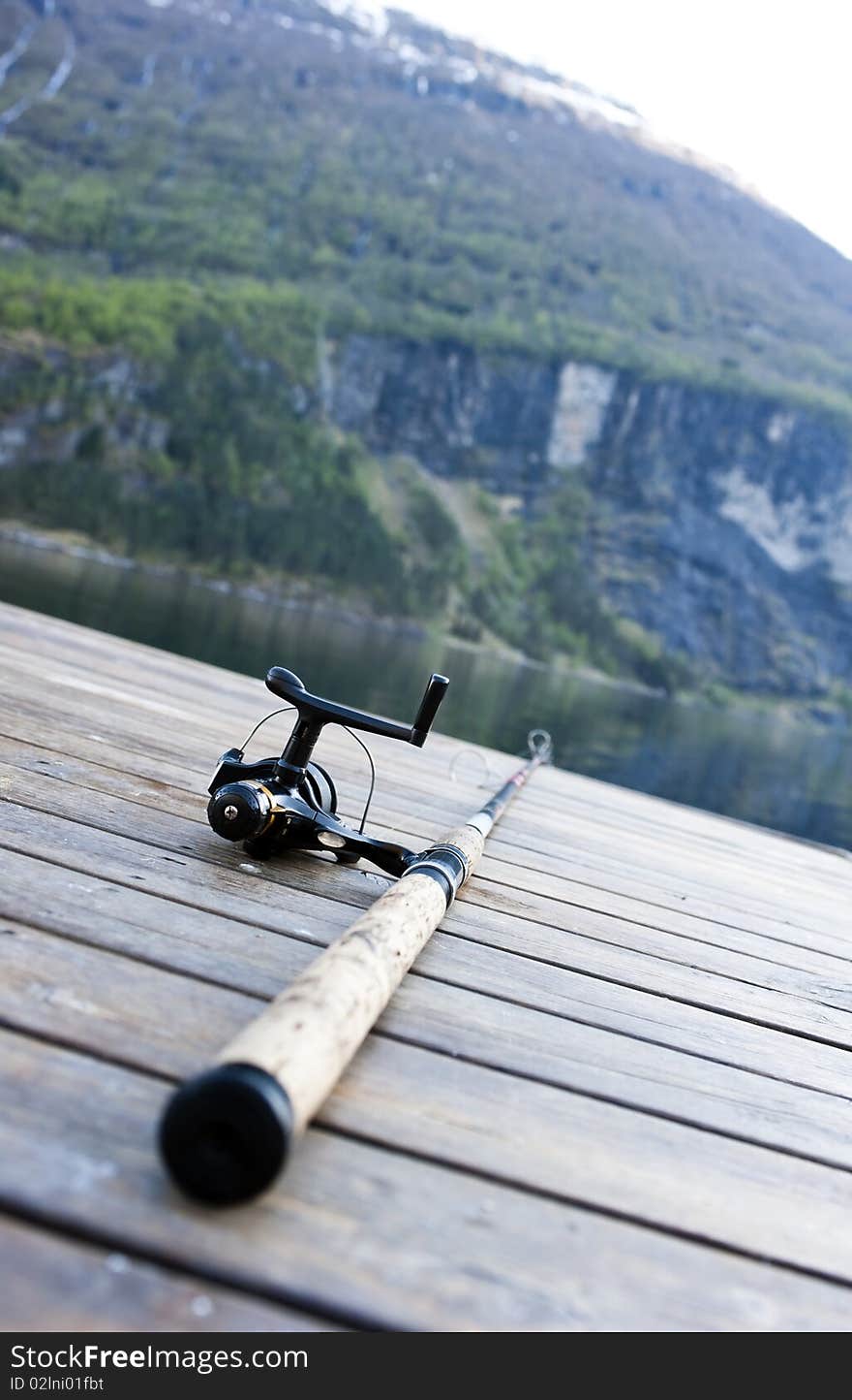 Fishing gear on jetty