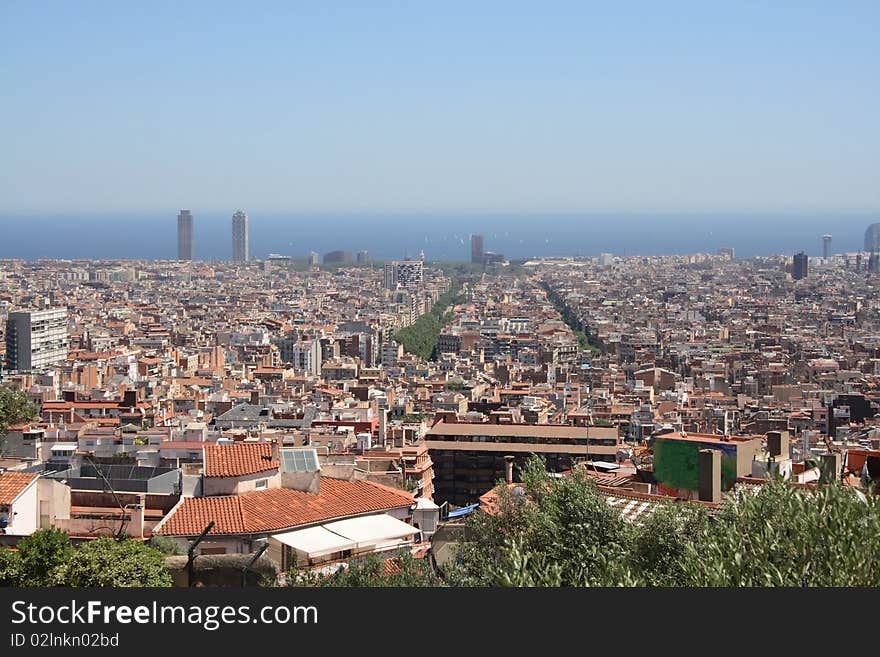 Panorama of Barcelona