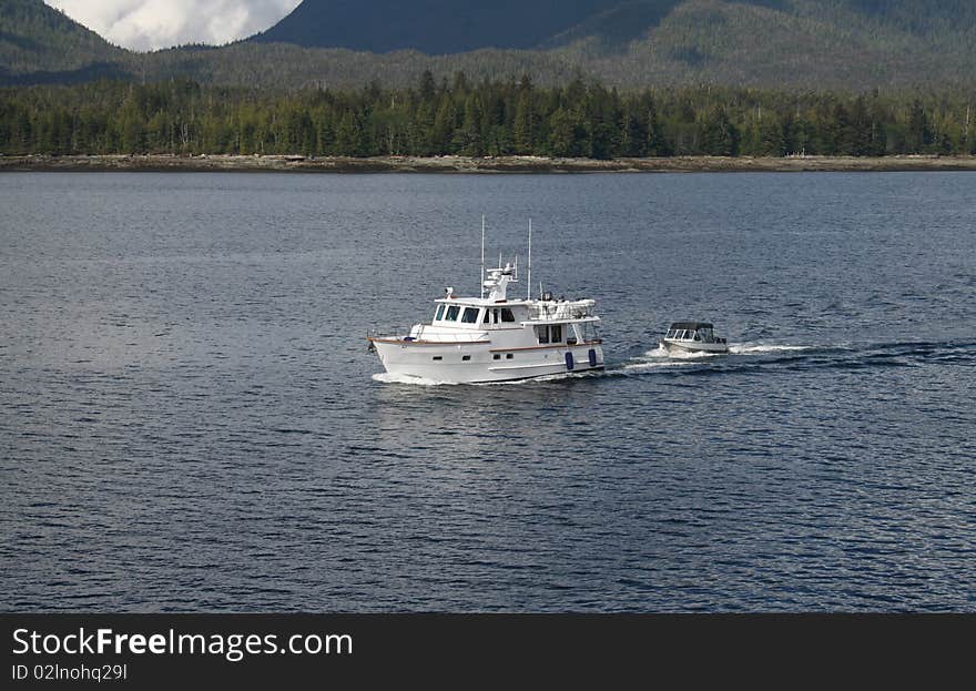 Boat Cruising Calm Waters