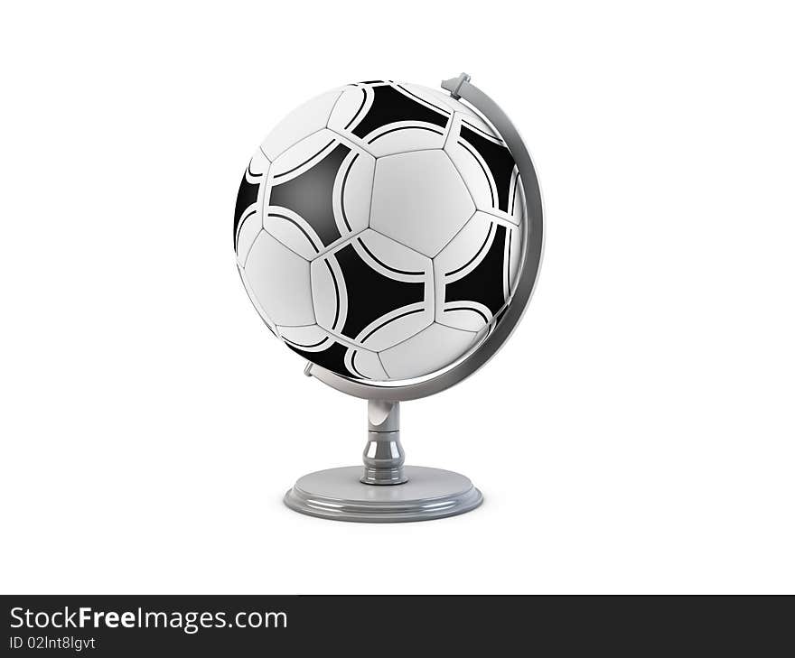 Soccer Globe (with Clipping Path)