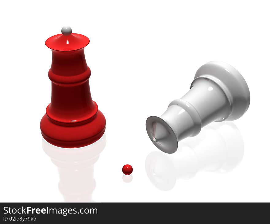 Chess pieces - Winner vs Looser