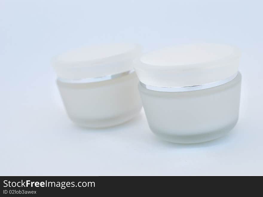 Cosmetics cream jars