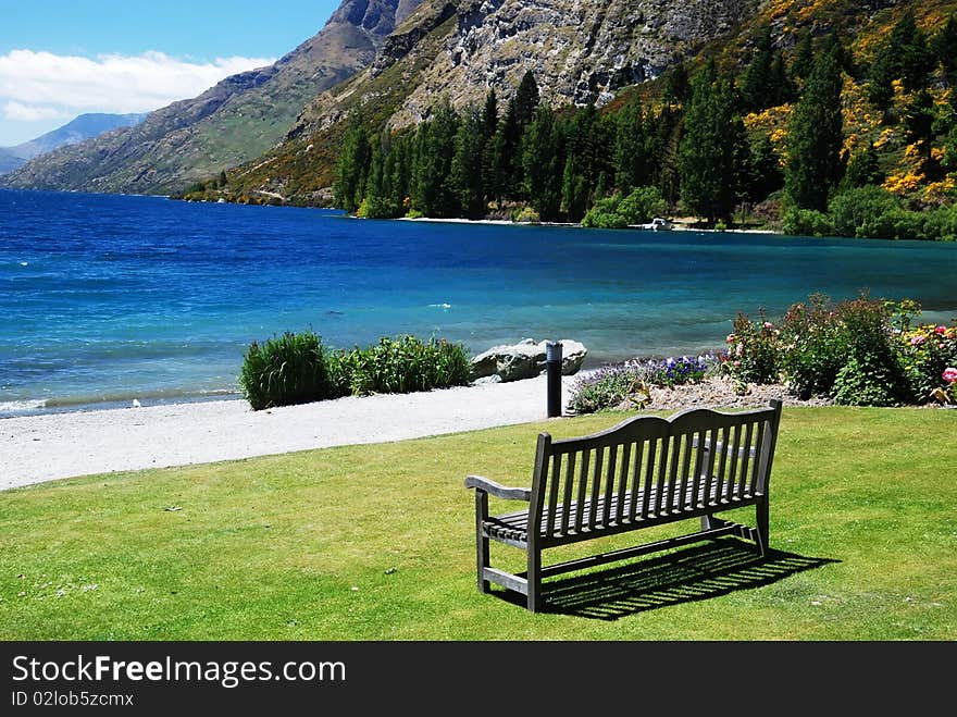 Great scenic view at Walter Peak Farm, New Zealand. Great scenic view at Walter Peak Farm, New Zealand