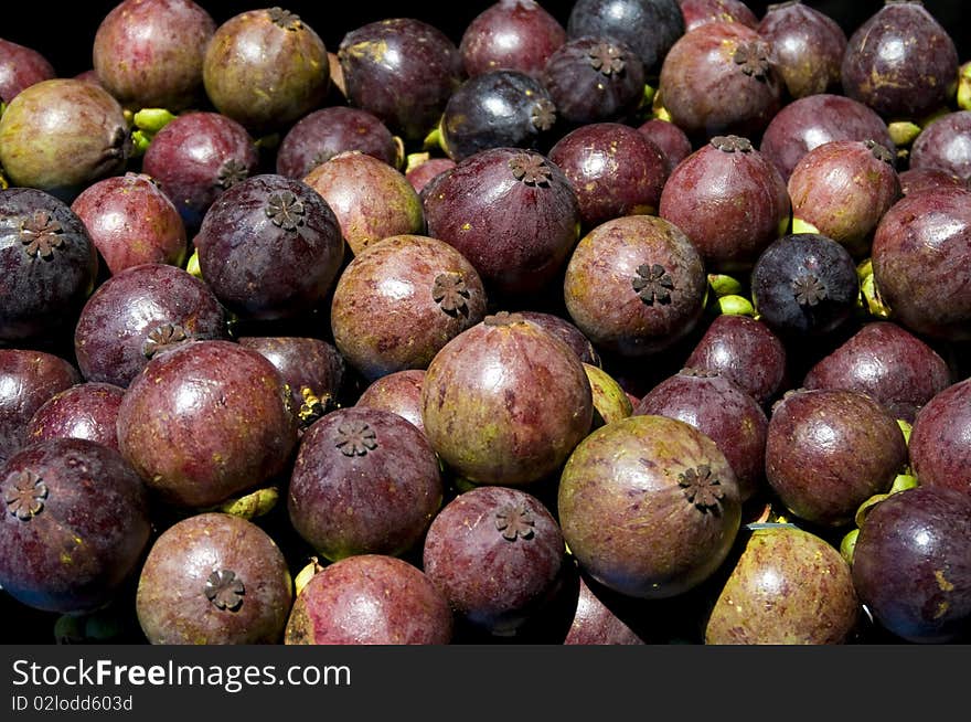 Mangosteen fruits