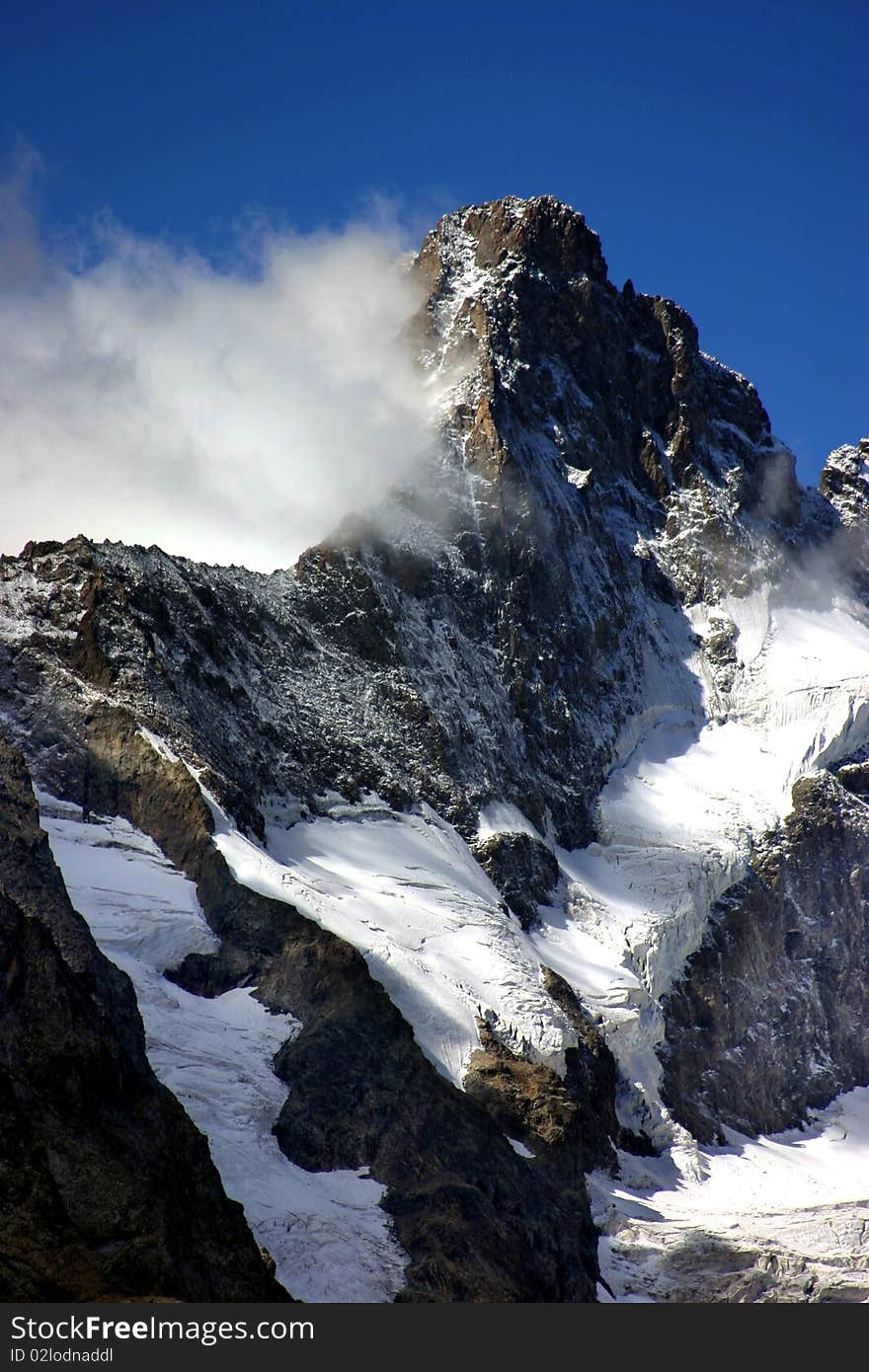 Italy: snow on the Alps. Italy: snow on the Alps