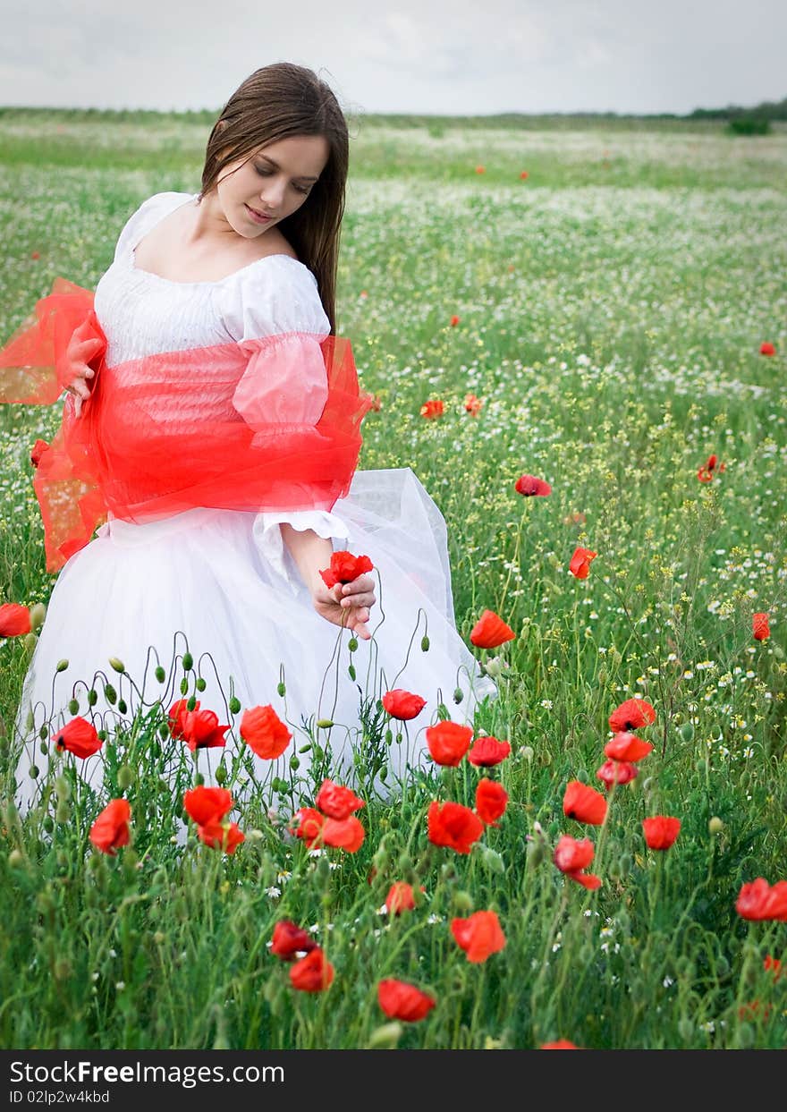 Girl in field