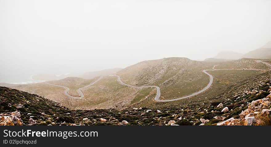 Windy road in Xerocampos