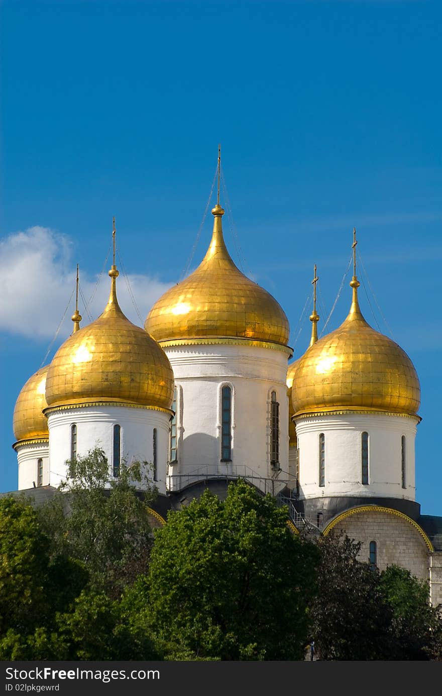 Temple in the city of Moscow in the Kremlin. Temple in the city of Moscow in the Kremlin.