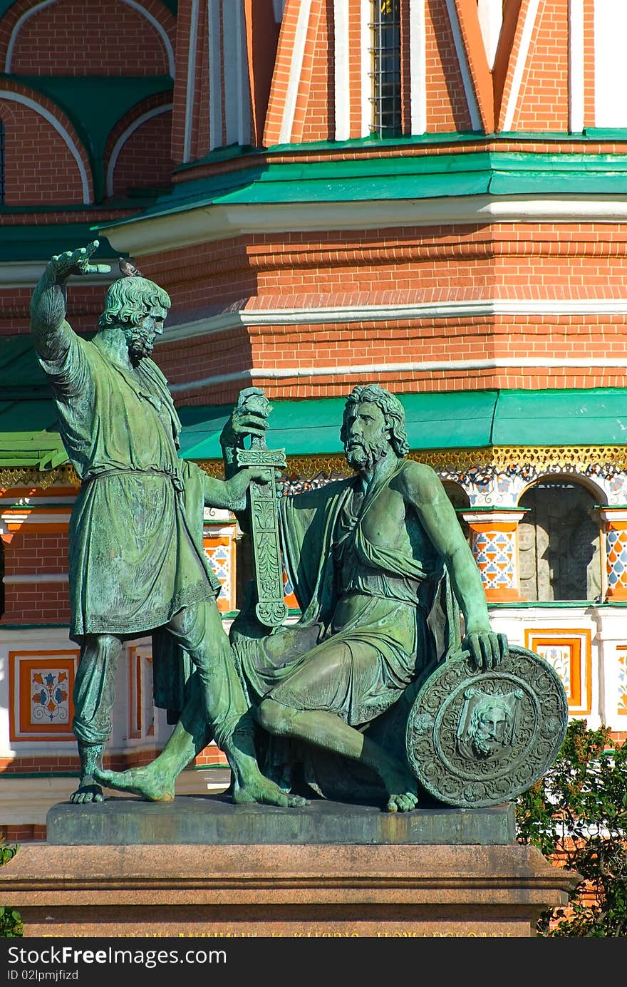 Minin & Pozharsky monument on the Red square in Moscow.