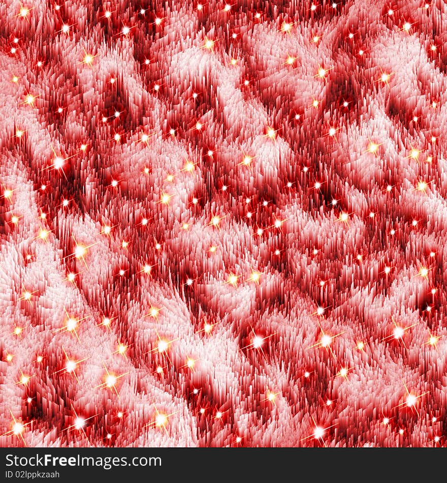 Abstract Christmas Ice Crystals Background