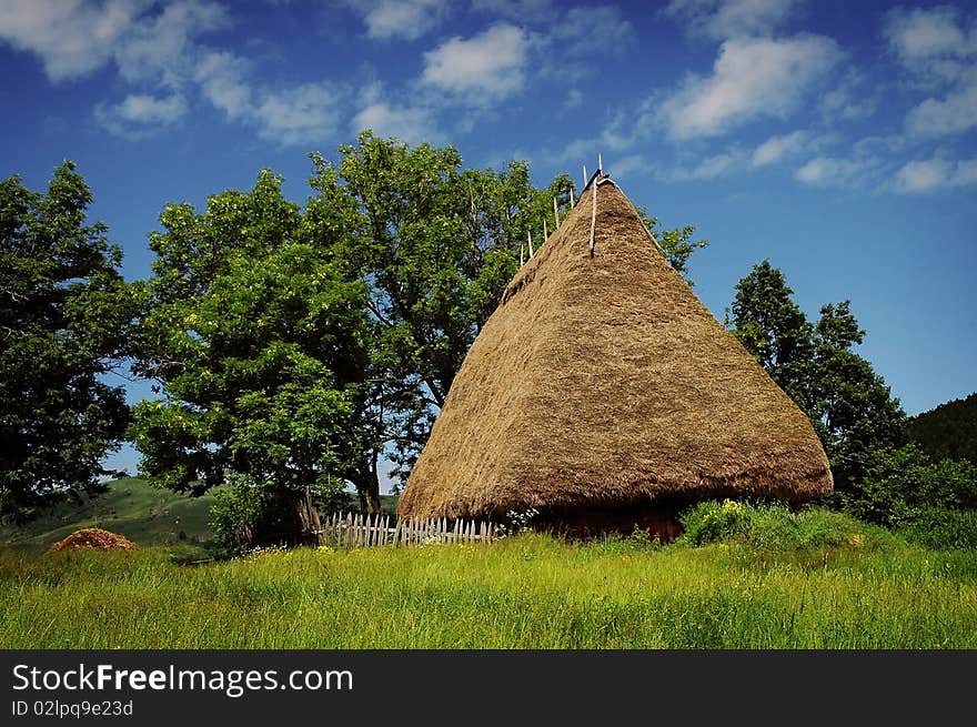 Old Farmer S Wooden House In Transylvania