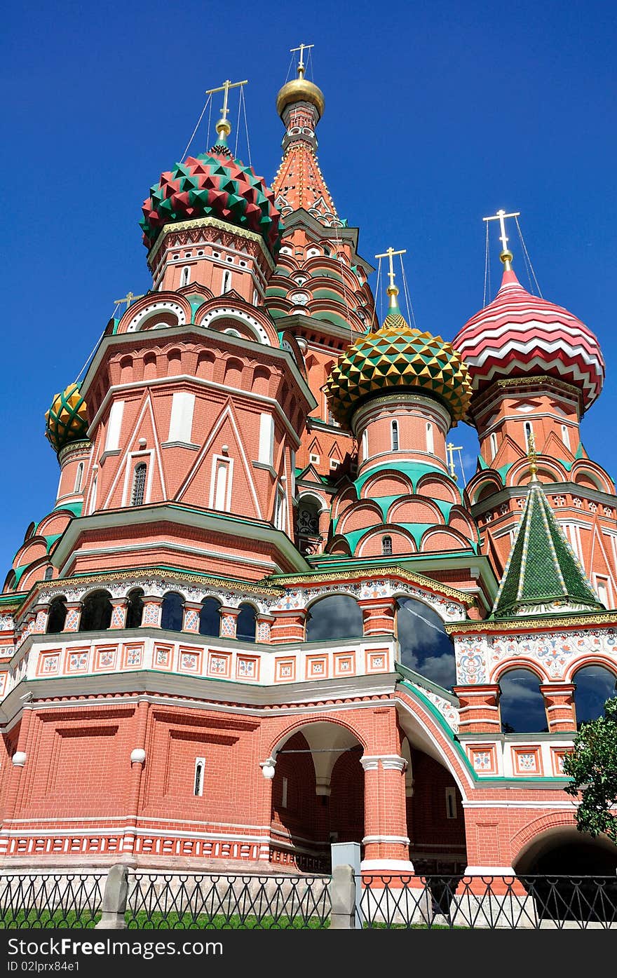 Pokrovskiy cathedral on Red Square. Moscow. Russia. Pokrovskiy cathedral on Red Square. Moscow. Russia.