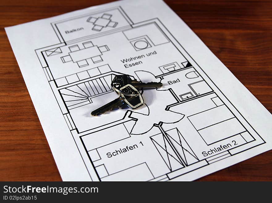 A Ground Plan With Keys