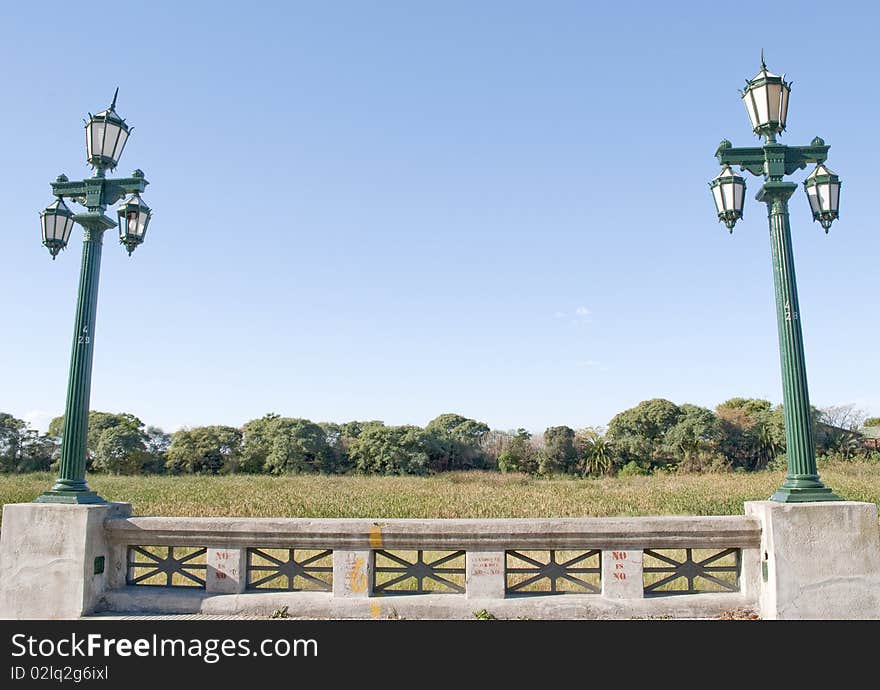 Coastal Scenery And Lanterns