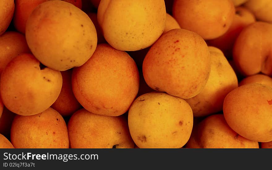 Yellow apricots