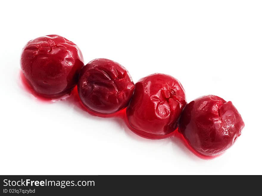 A defrost cherry in a line