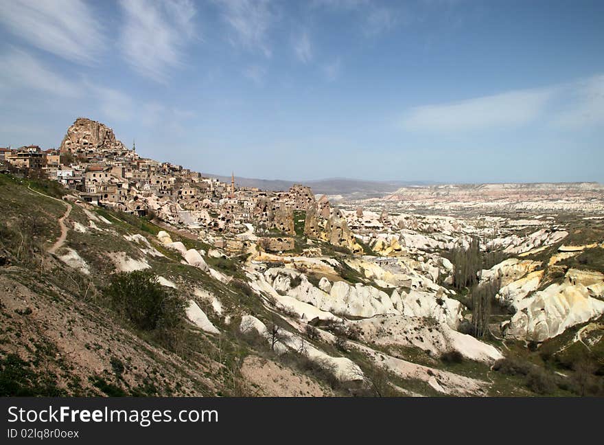 Old town Uchisar. Goreme / Cappadocia / Turkey