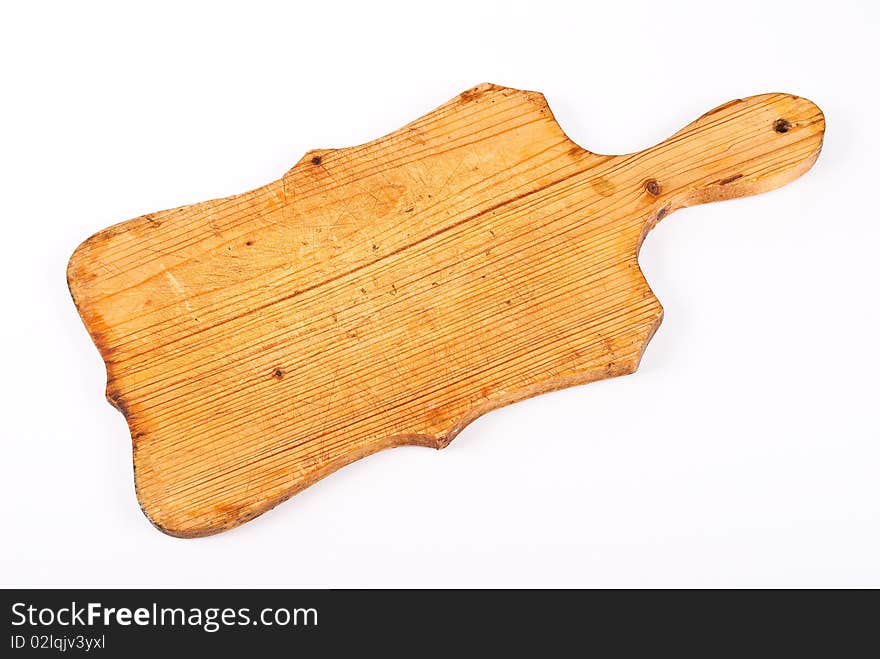 Cutting board isolated on a white background