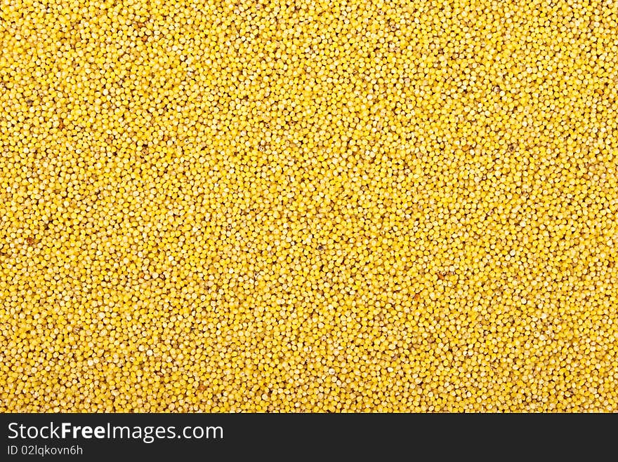 Millet grains.Background