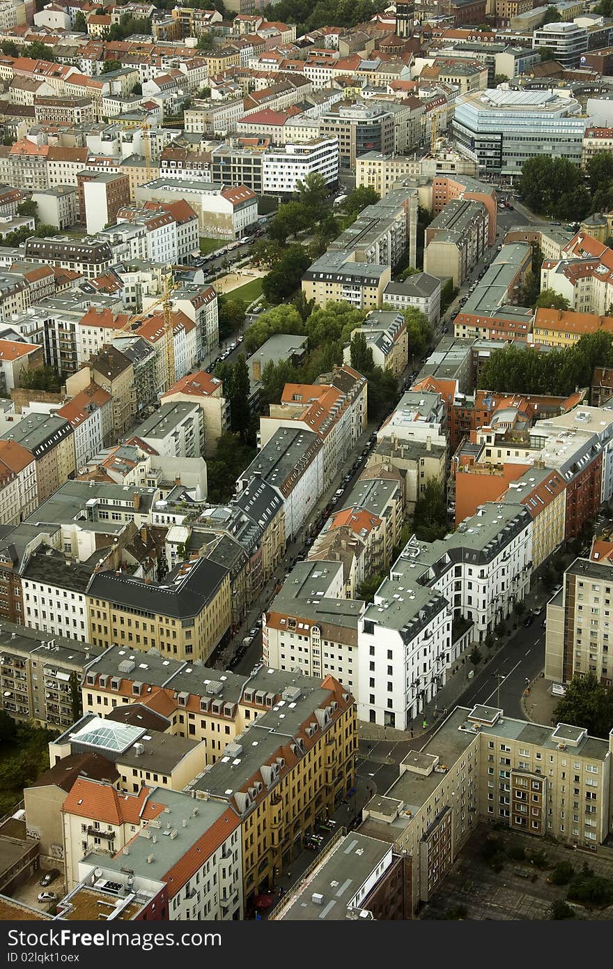 Berlin from height of the bird's flight