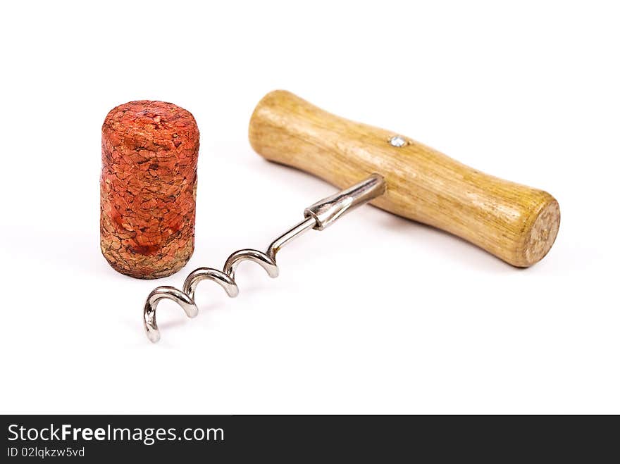 Cork and corkscrew