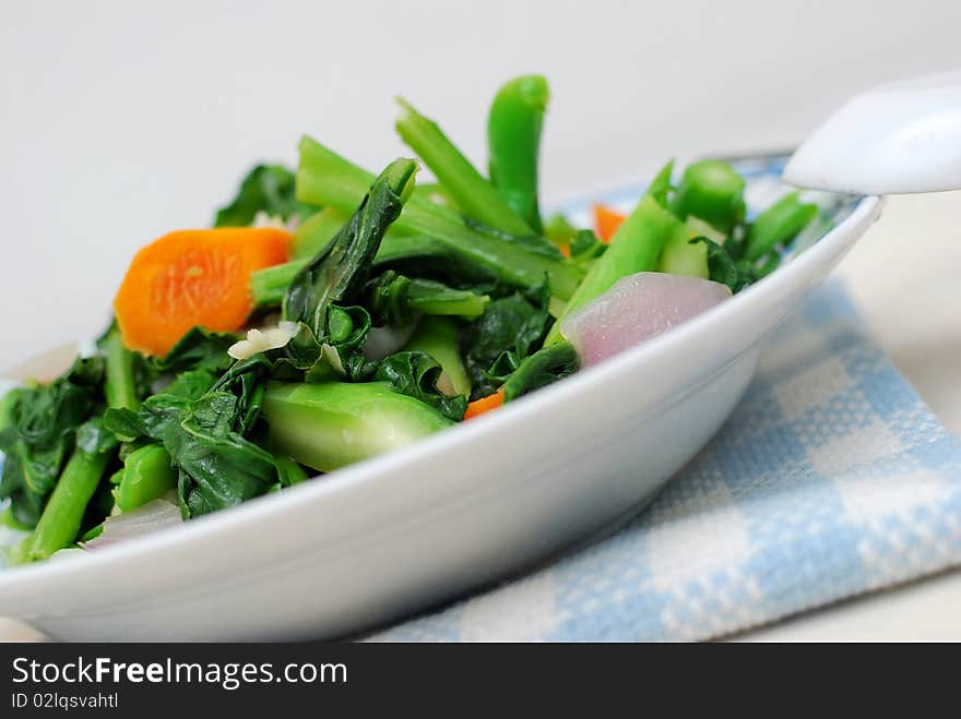 Chinese style leafy vegetables