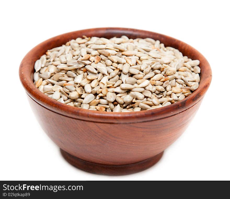 Brown Wooden Cup With Seed