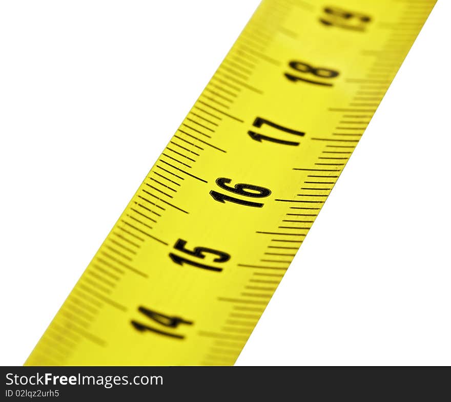 Measuring tape,isolated on white with clipping path.