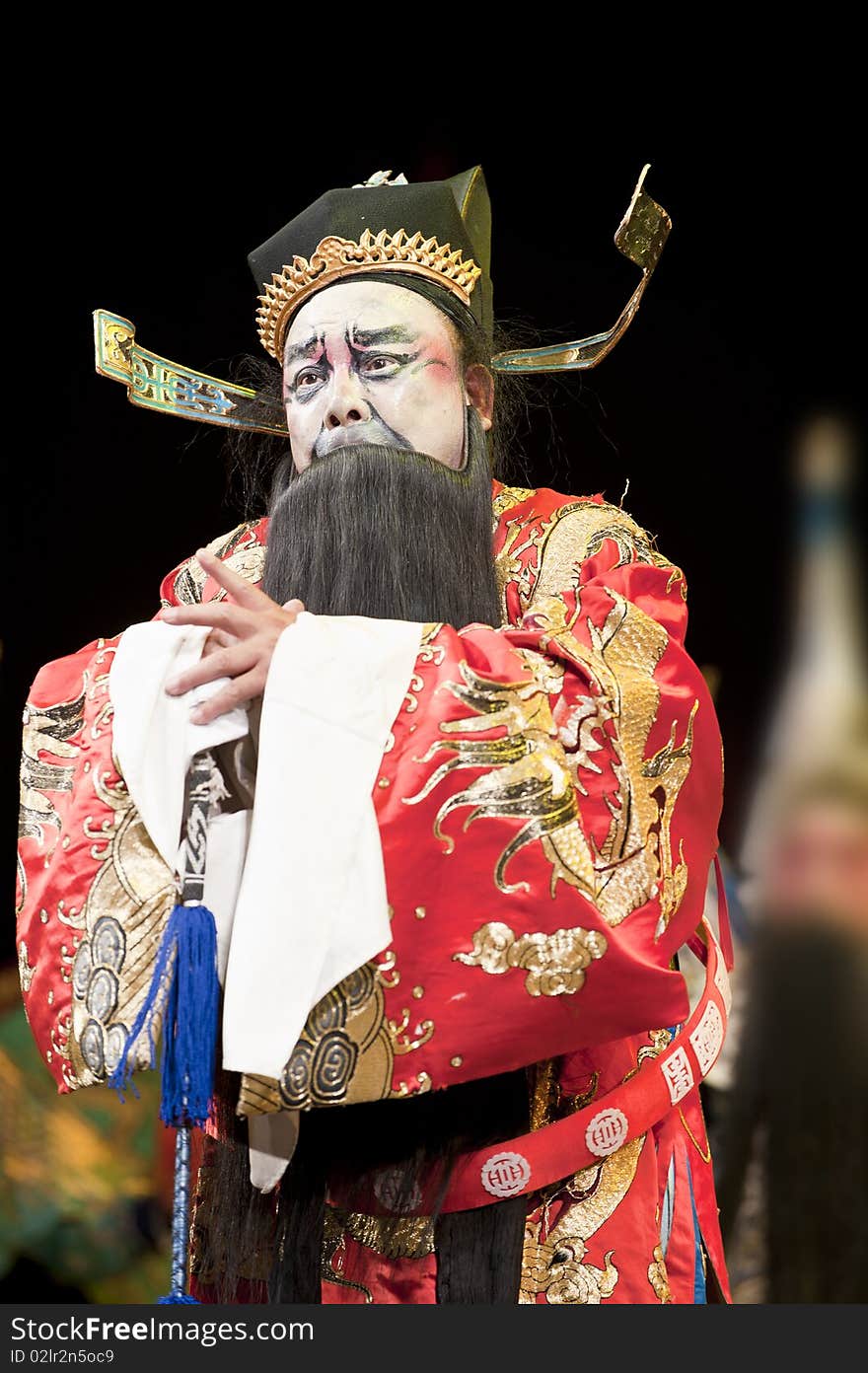 China opera man with long beard. China opera man with long beard