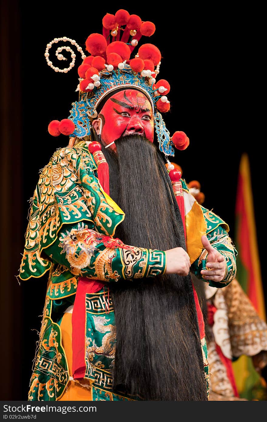 China Opera Man Red Face