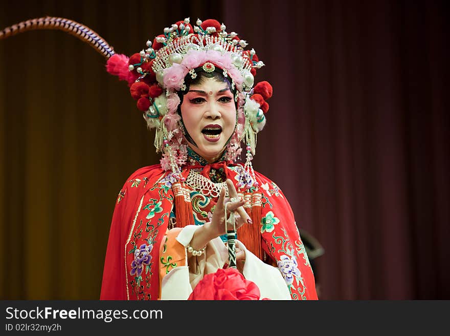 The beautiful china opera Actress.