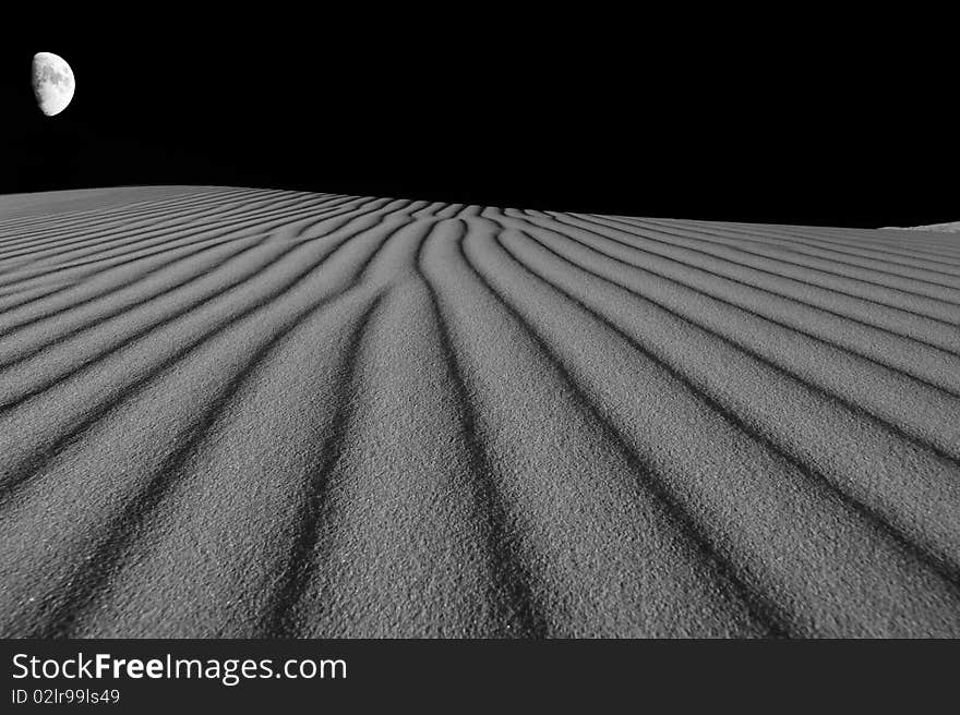 Night over the dune. Namib desert, Namibia, Africa. Night over the dune. Namib desert, Namibia, Africa.