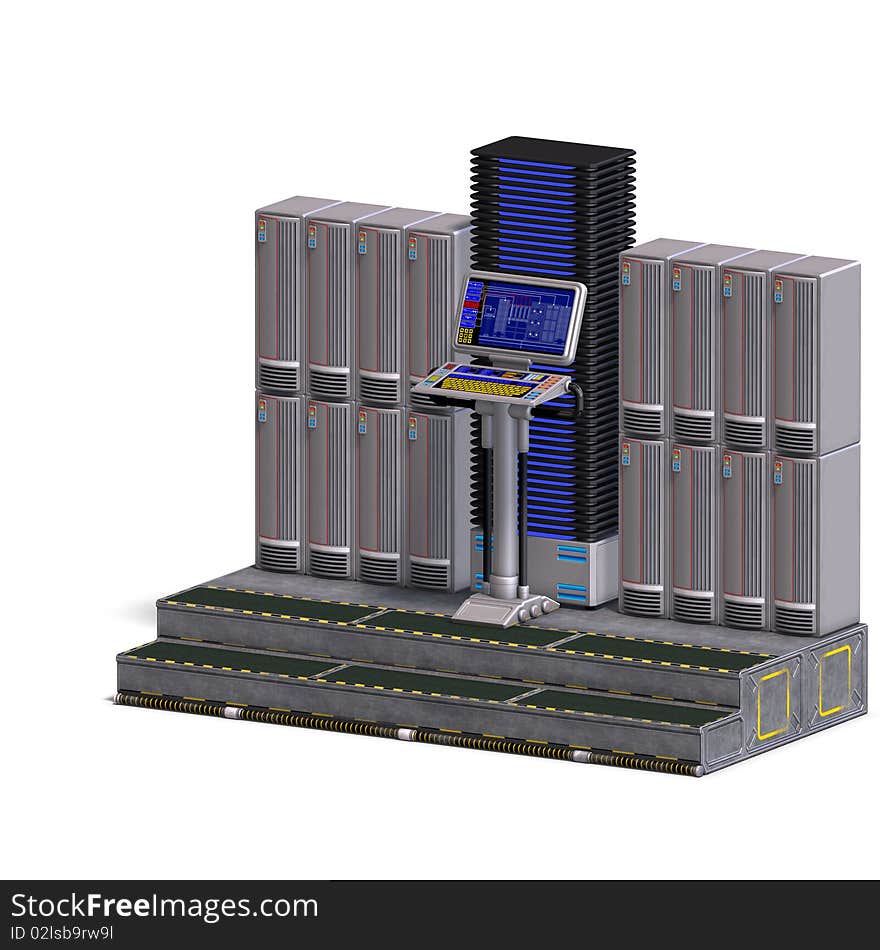 A Historic Science Fiction Computer Or Mainframe.