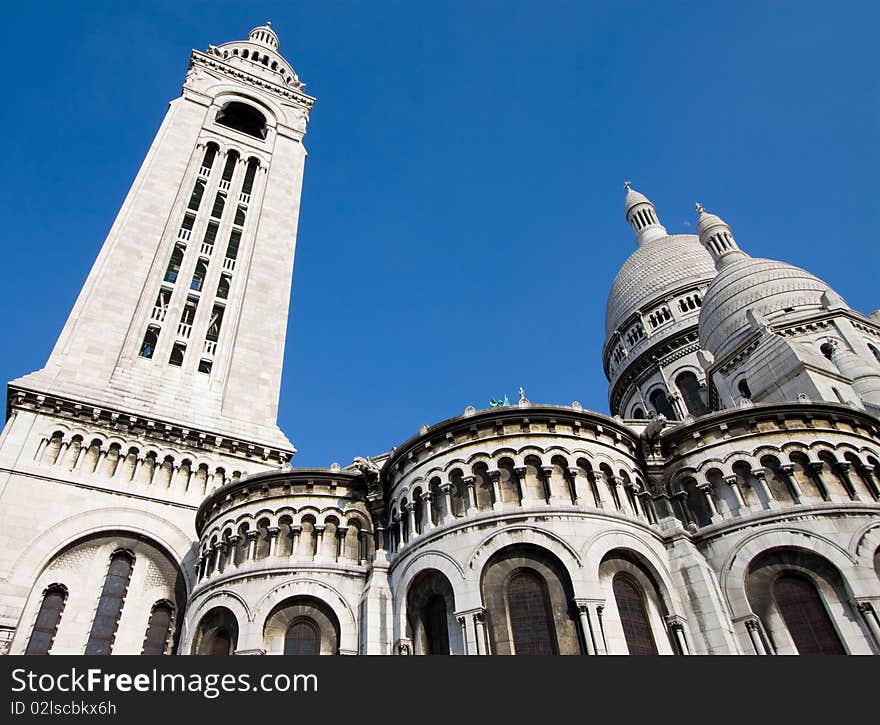 The famous Basilique of Sacre Coeur, Montmartre, Paris, France