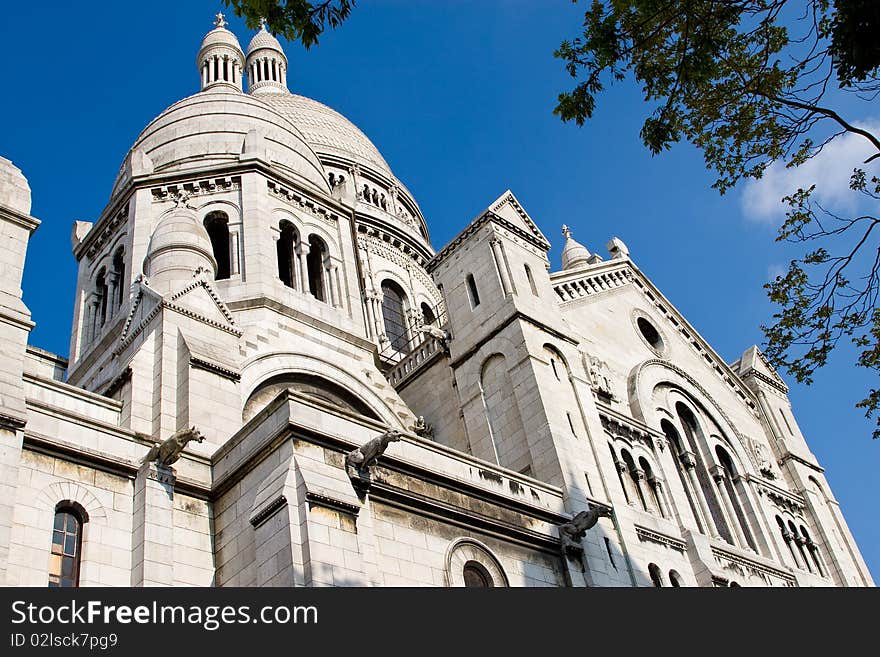 The famous Basilique of Sacre Coeur, Montmartre, Paris, France