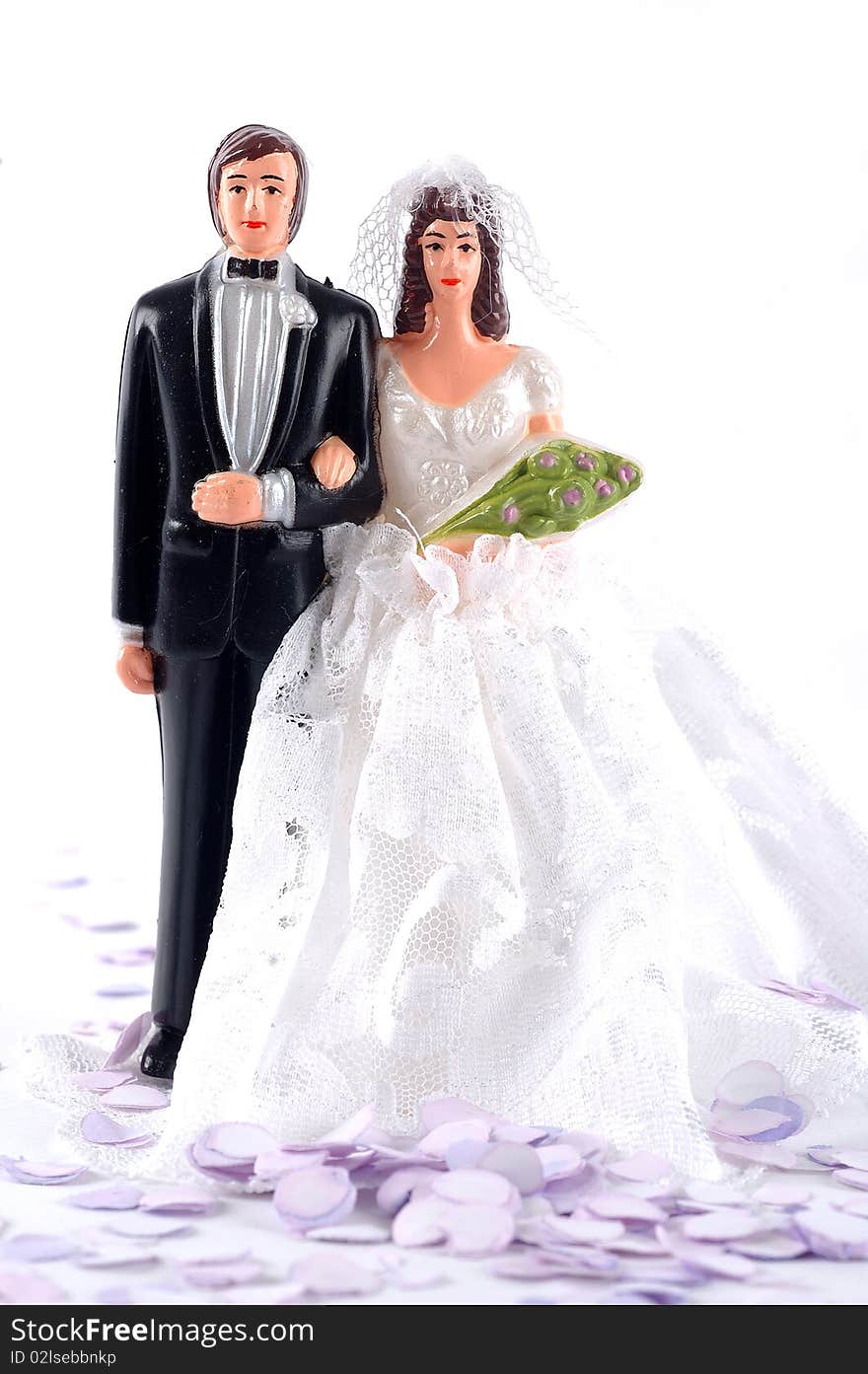 Bride and groom dolls