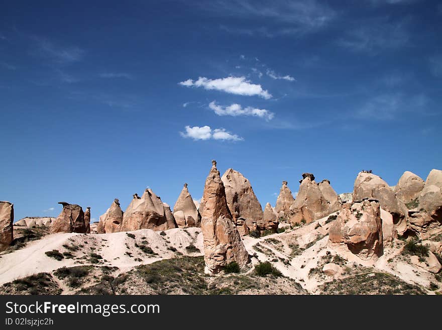 View of Cappadocia in Turkey. View of Cappadocia in Turkey